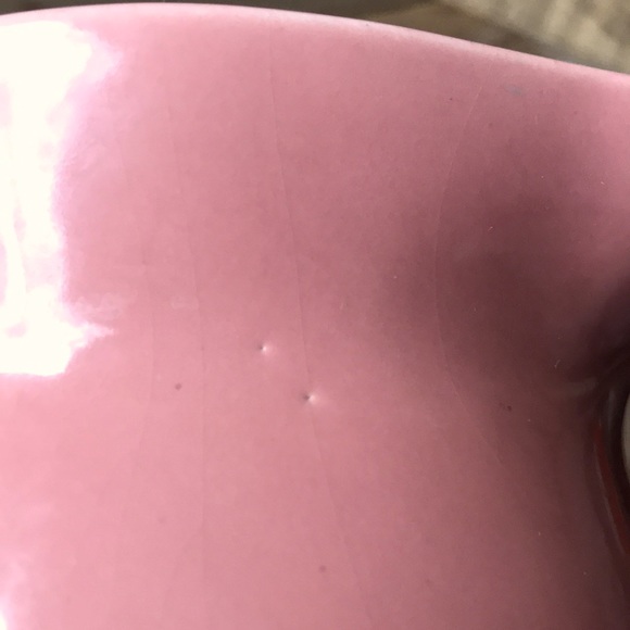 VTG Coral Peach Pink Ceramic Pottery Pitcher, 1Qt - Picture 7 of 8